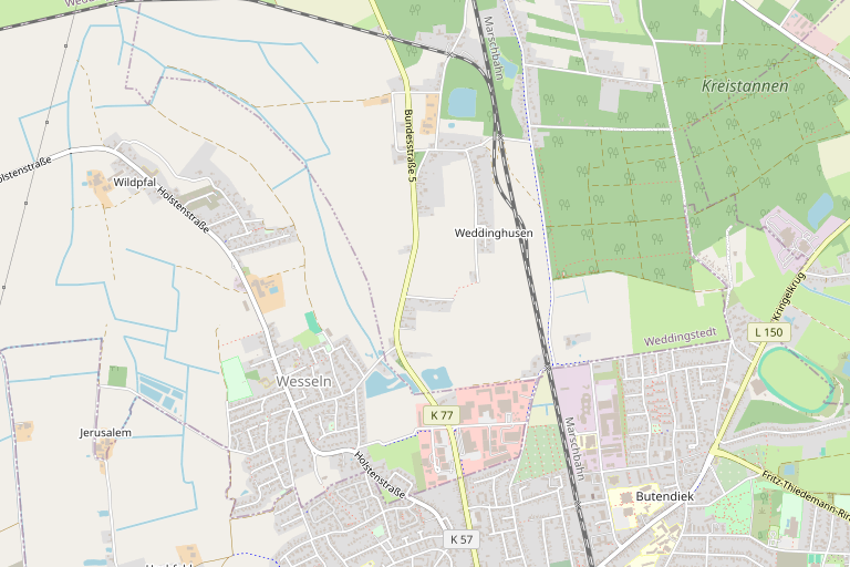 Map: Alter Landweg 77, 25795 Weddingstedt